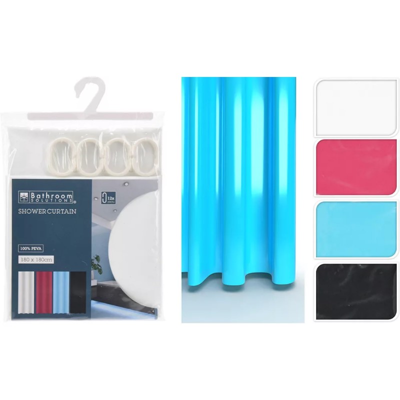 Zuhanyfüggöny 180x180cm Több szín