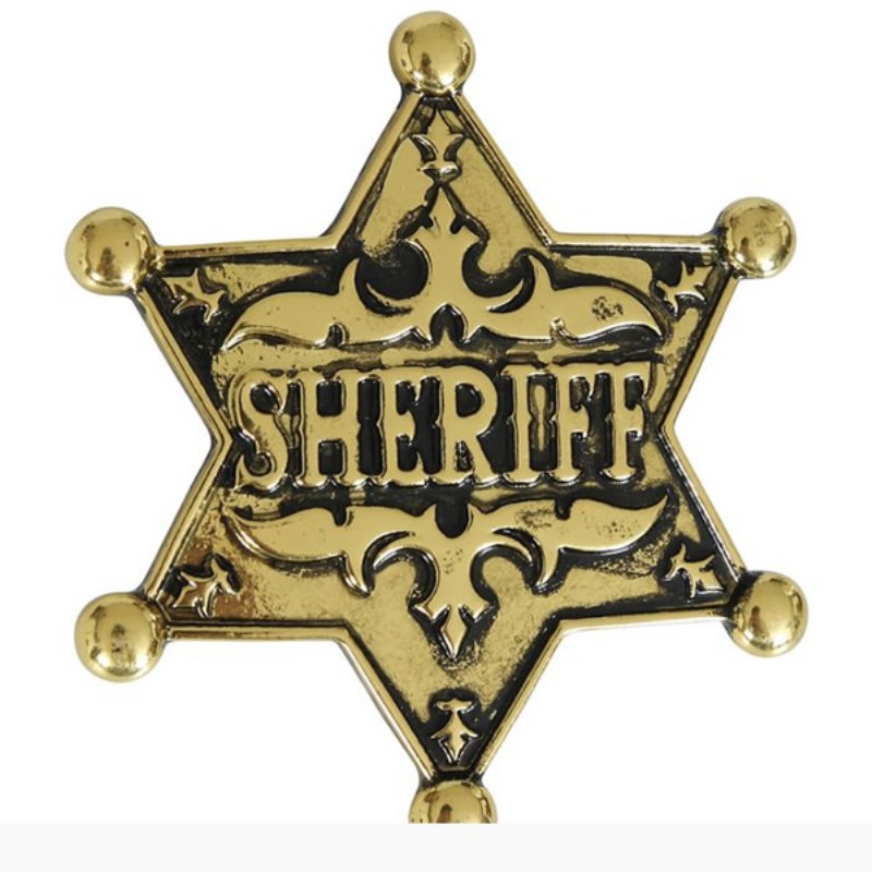 Jelmez Sheriff csillag Kitűző