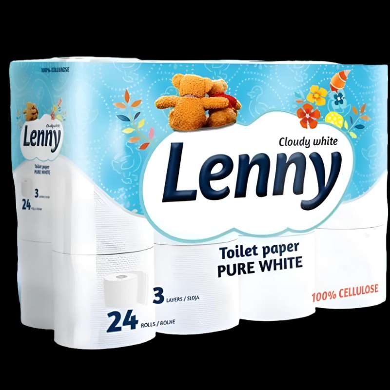 Eü. papír Perfex Lenny Pure White 3 réteg 24 db/csomag