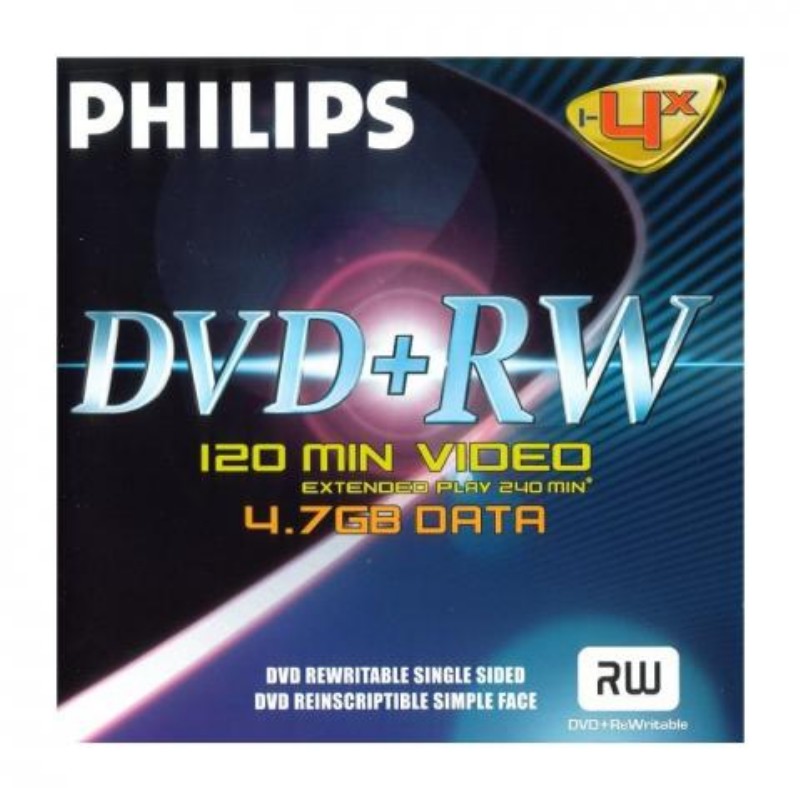 DVD lemez Philips DVD-RW újraírható