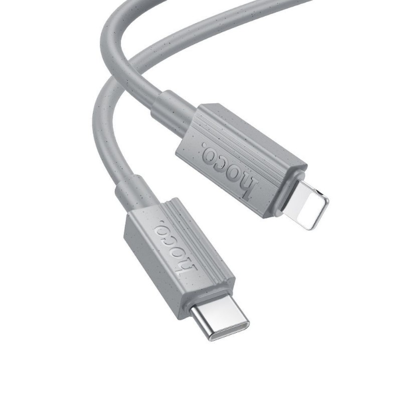 Kábel Hoco X107 Type-C - Lightning kábel PD 27W 1m - szürke
