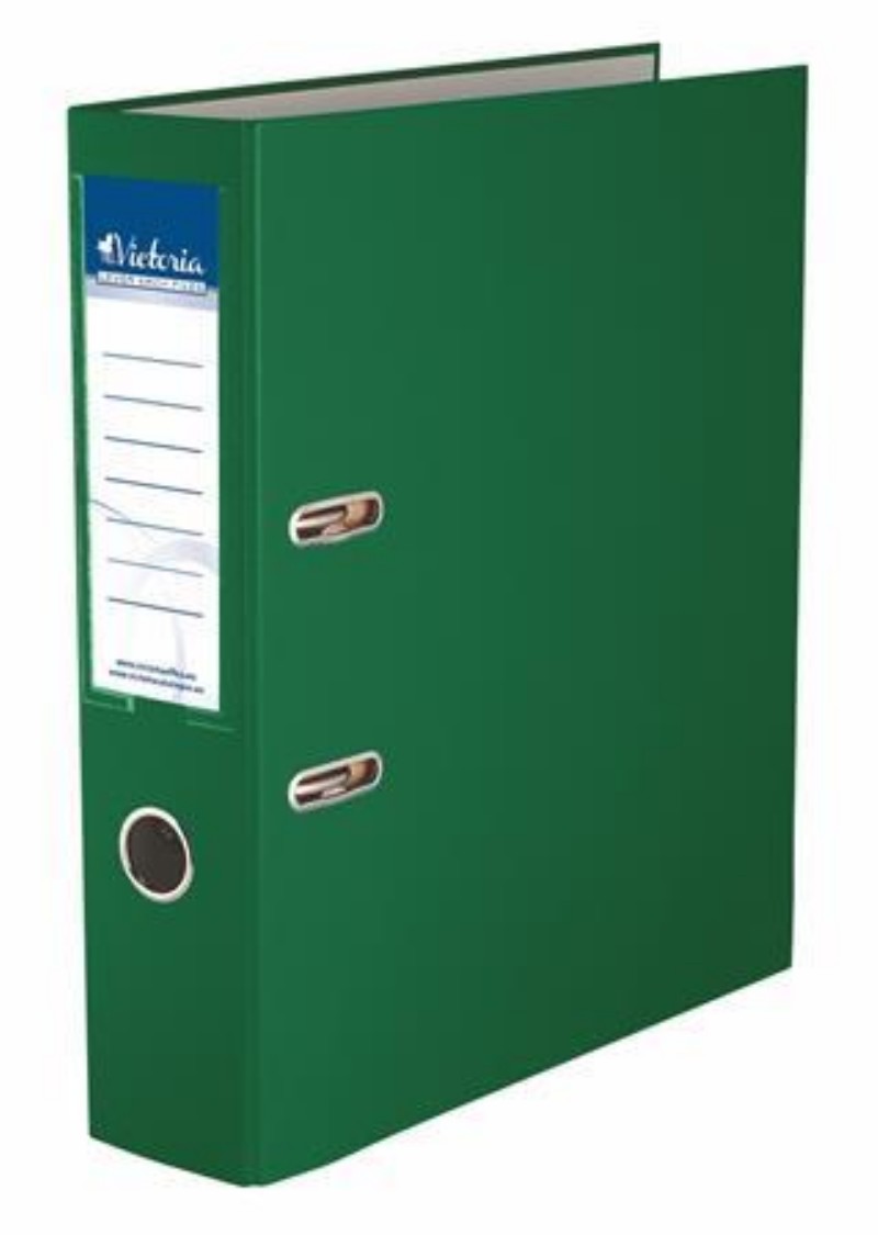Iratrendező emelőkaros Victoria A/4 7,5cm Zöld