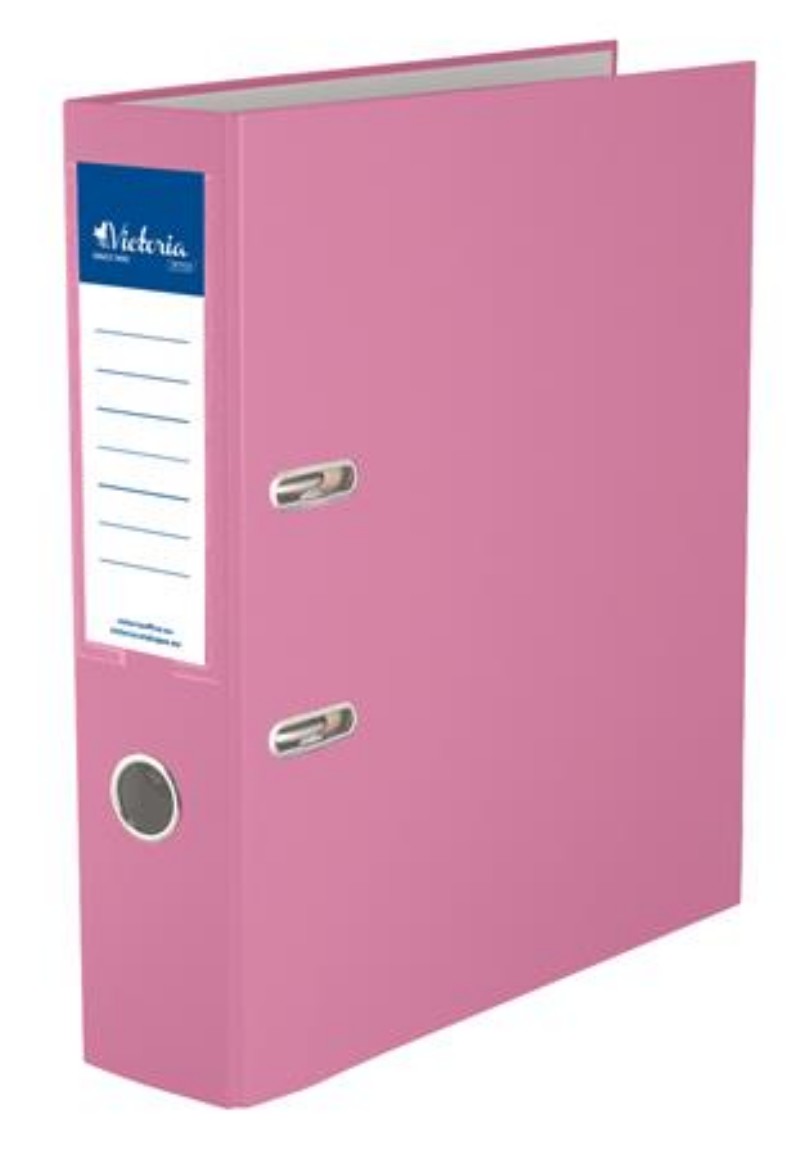 Iratrendező emelőkaros Victoria A/4 7,5cm Rózsaszín