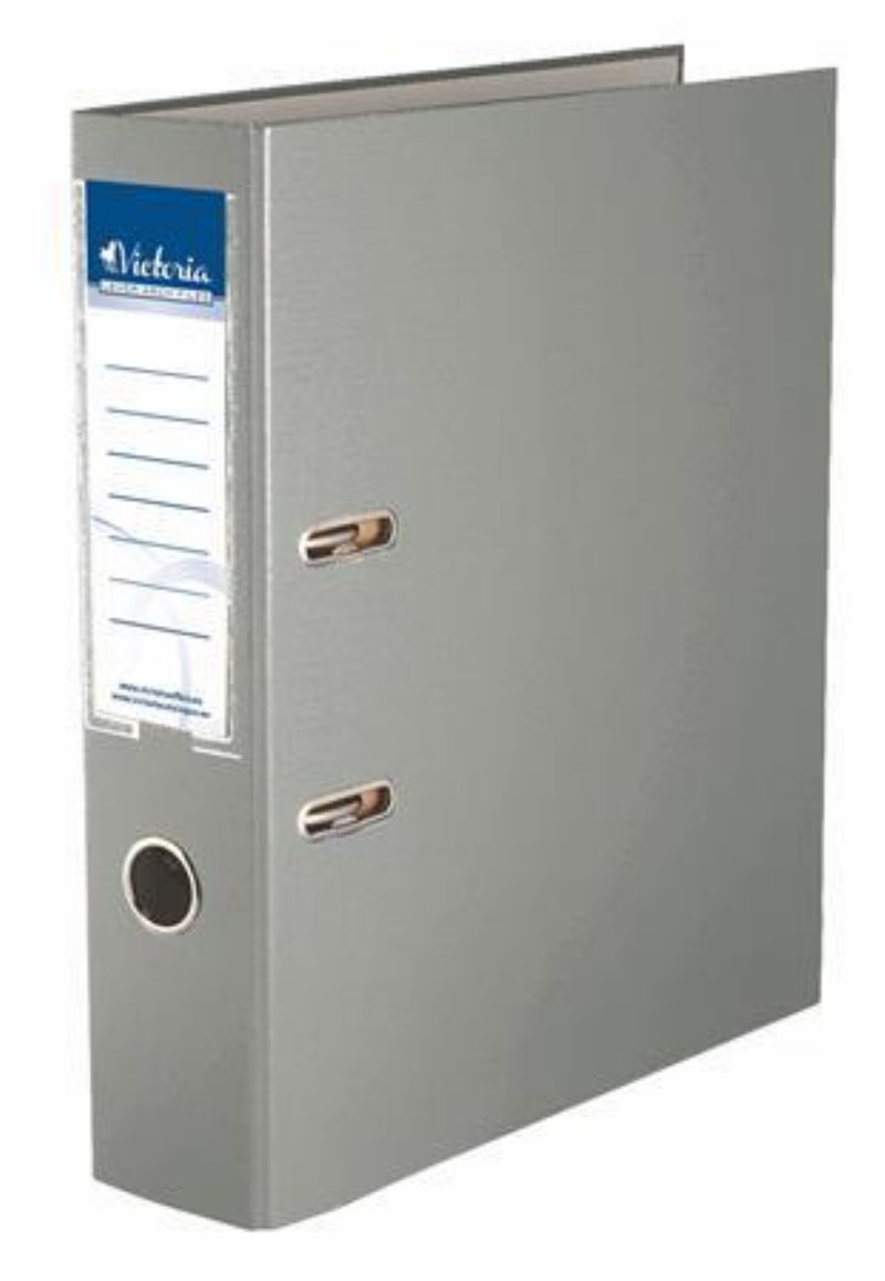 Iratrendező emelőkaros Victoria A/4 7,5cm Szürke