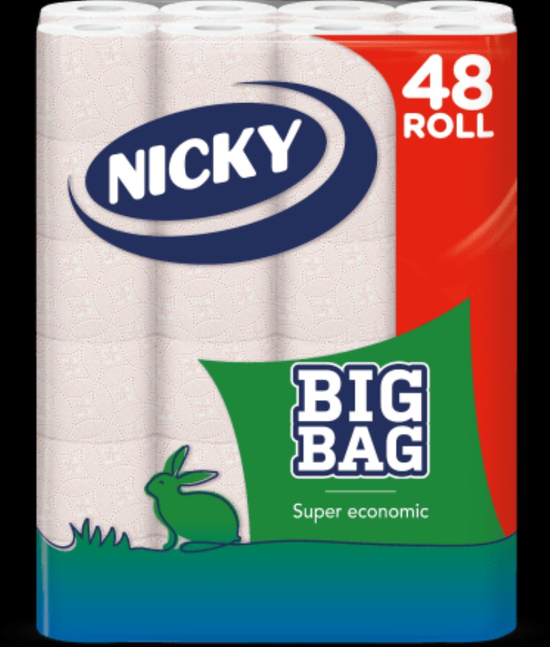Eü. papír Nicky Big Pack 2 rétegű 48 tekercs/csomag