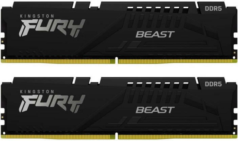 Memória Kingston 64GB FURY Beast (2x32GB) DDR5 5200MHz KF552C40BBK2-64