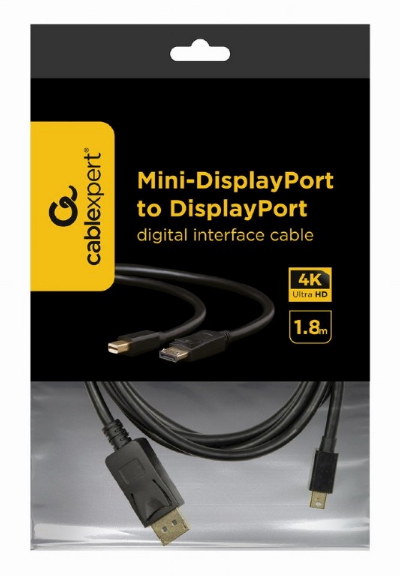 Kábel Gembird Mini DisplayPort to DisplayPort 1,8m