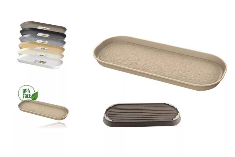 Tálca Mystic 17x39cm Műanyag Több szín