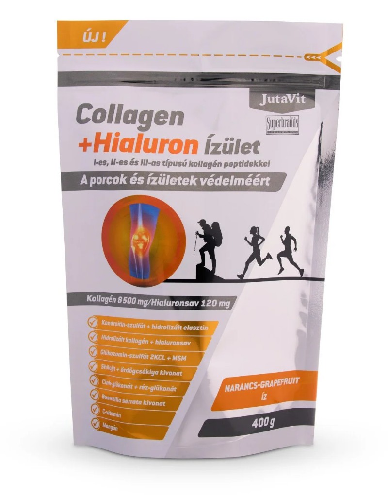 Vitamin JutaVit Collagen+Hialuron Ízület Narancs-Grapefruit