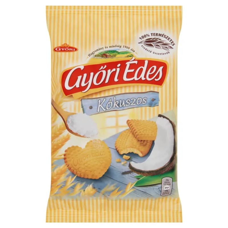 Keksz Győri Édes Kókuszos 150g