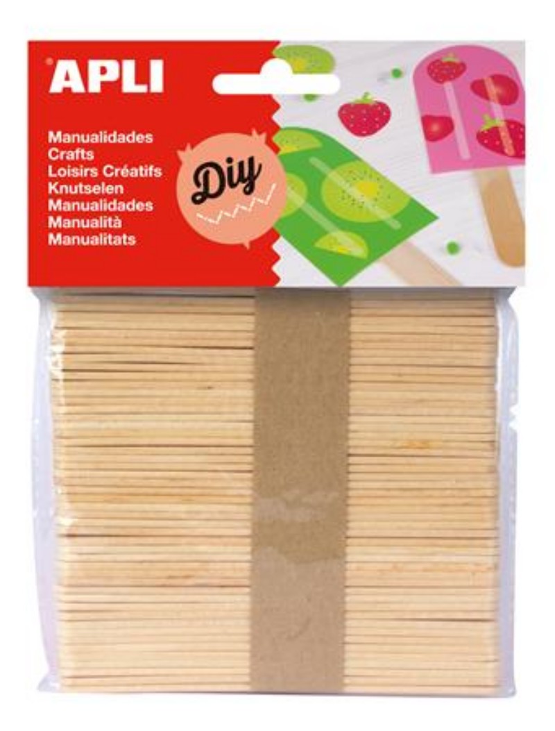 Pálcika Apli Fa 50db/csomag Natúr