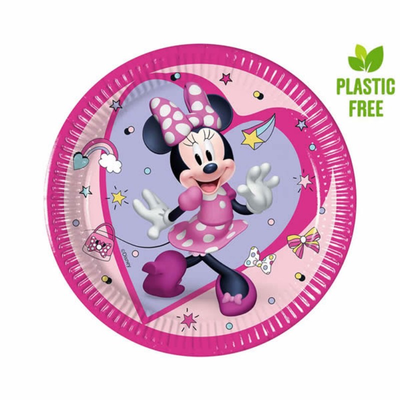 Papír tányér Minnie 20cm 8db/csomag