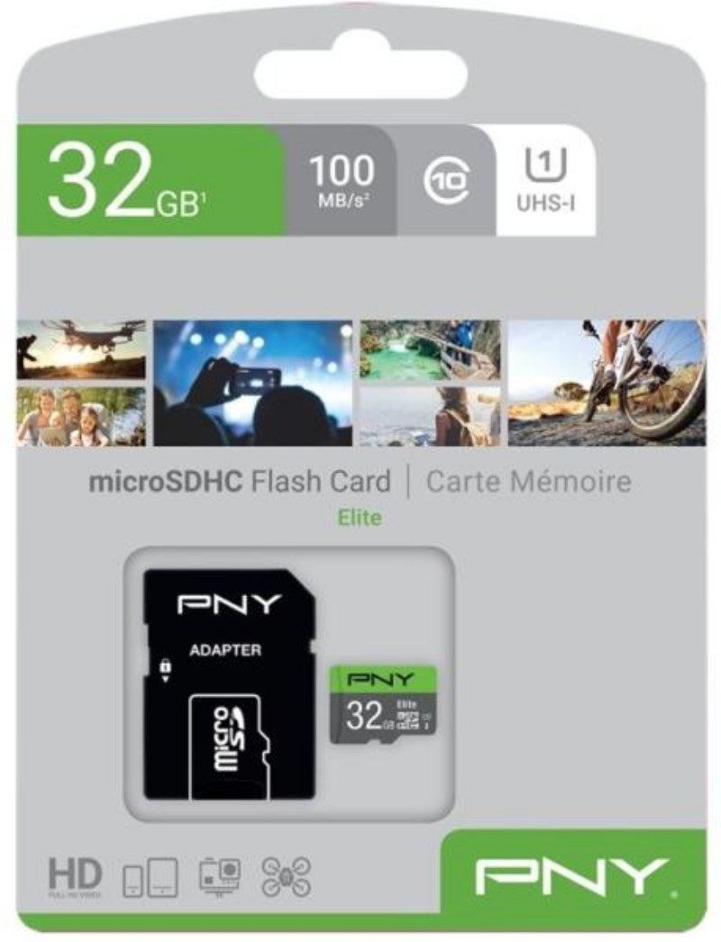 Memóriakártya PNY 32GB microSDHC Elite 32GB