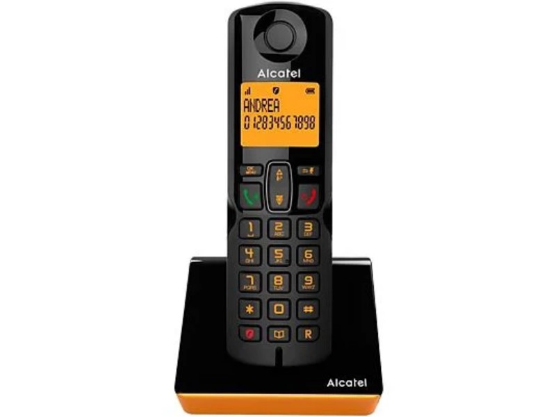 Telefon ALCATEL S280 Fekete-Narancs dect