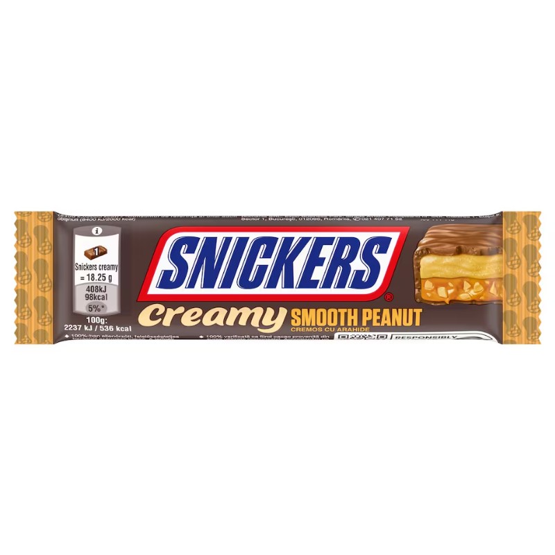 Csoki Snickers 36,5g Creamy