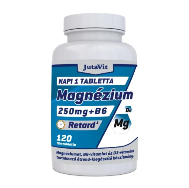 Vitamin JutaVit Magnézium 250mg Retard B6+D3 120db
