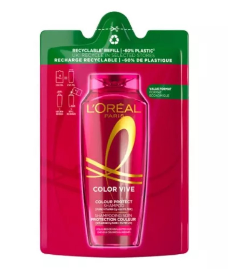 Sampon Elseve L'OREAL 250ml Utántöltő Color Vive