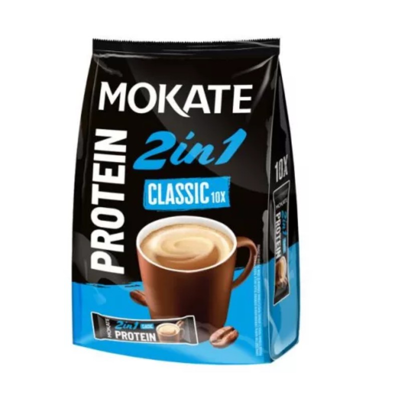 Kávé Mokate 2in1 Protein 10x8g Kék