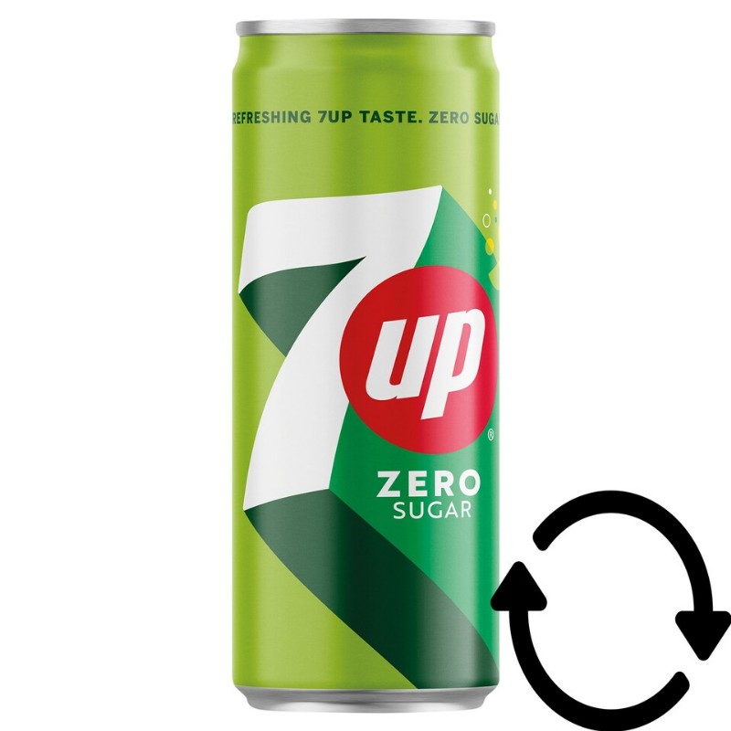 Üdítőital 7 Up Zero 0,33l dobozos visszaváltható