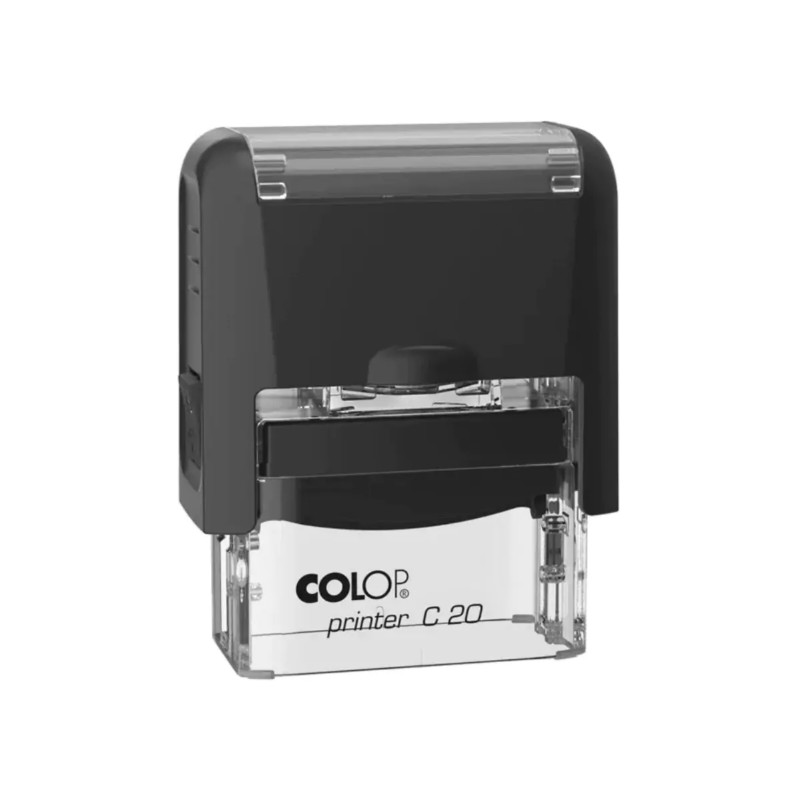 Bélyegző Colop Printer C20 fekete ház, fekete párna