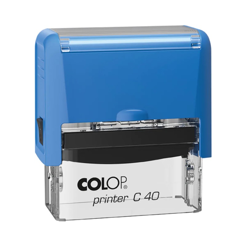 Bélyegző Colop Printer C40 kék ház, kék párna