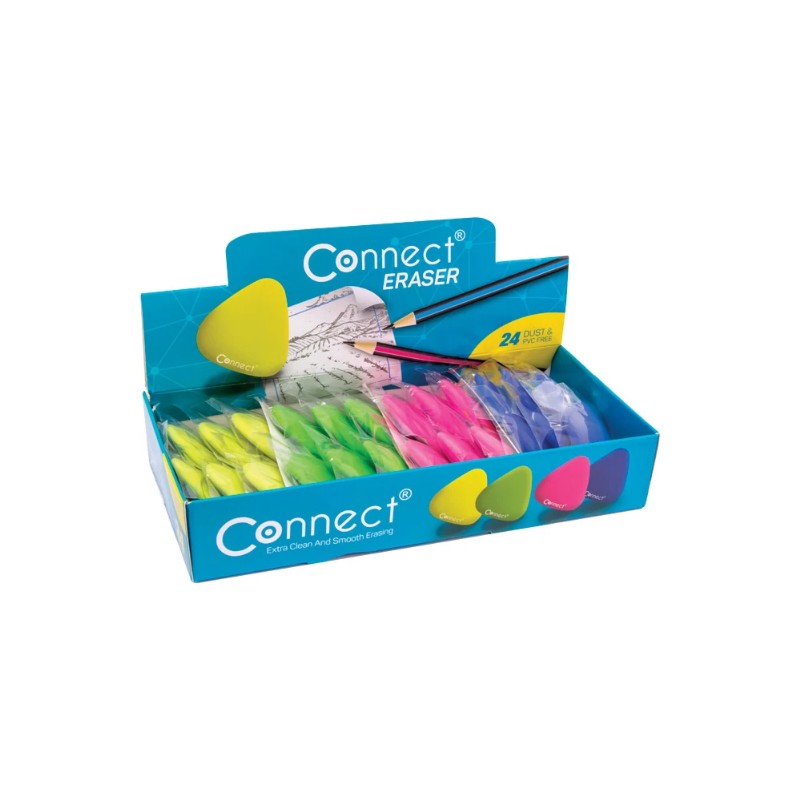 Radír Connect Háromszögletű Több szín