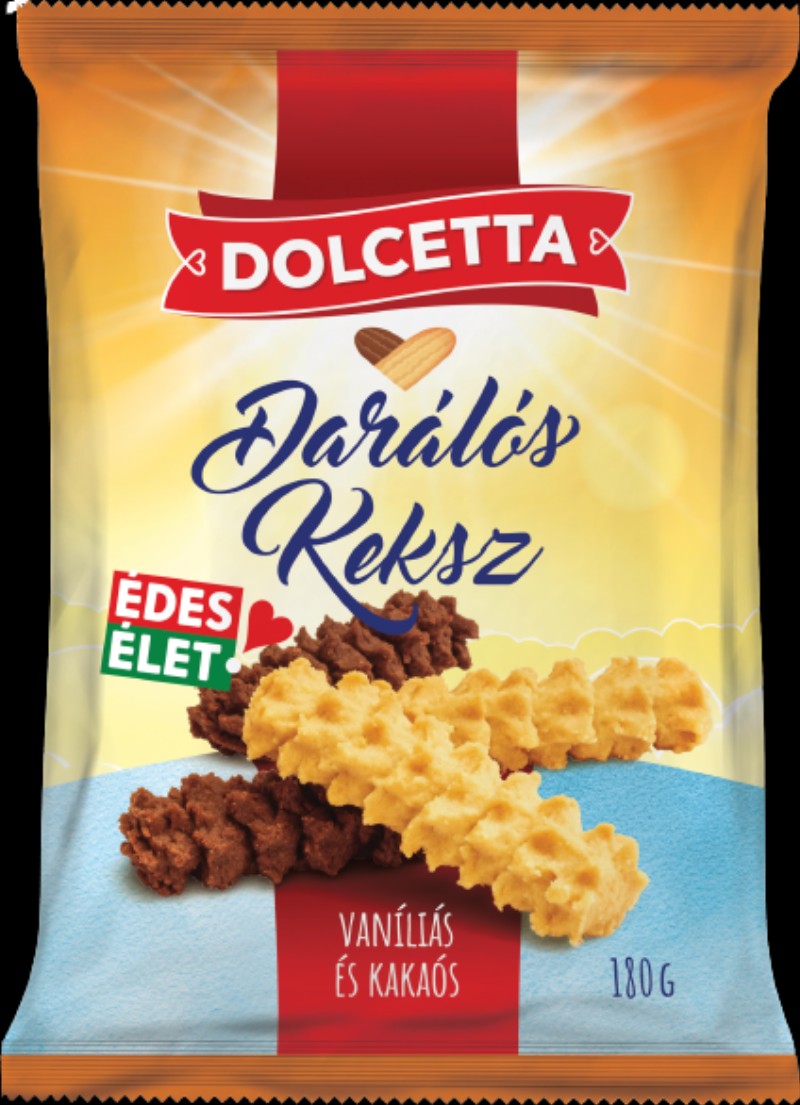 Csoki Dolcetta Darálós Keksz 180g Vanília-Kakaó