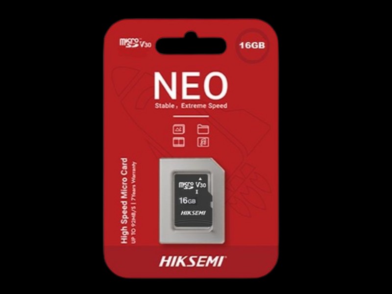 Memóriakártya HIKSEMI Neo microSDHC 16GB + Adapter