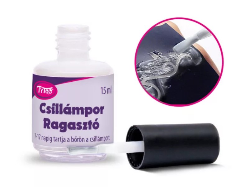 Csillám ragasztó 15 ml Fehér