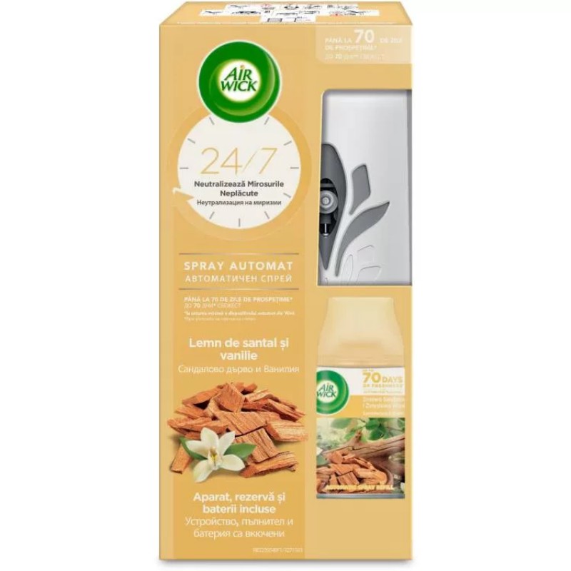 Légfrissítő Air Wick készülék+utántöltő 250ml Vanília