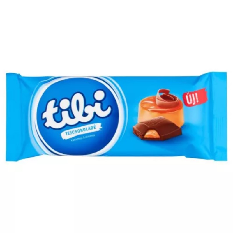 Csoki Tibi tejcsokoládé 87g Karamell