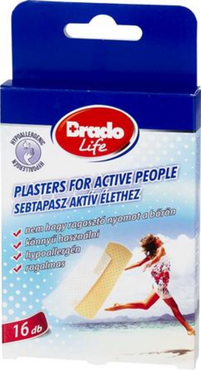 Sebtapasz Brado Life rugalmas 16 db/csomag