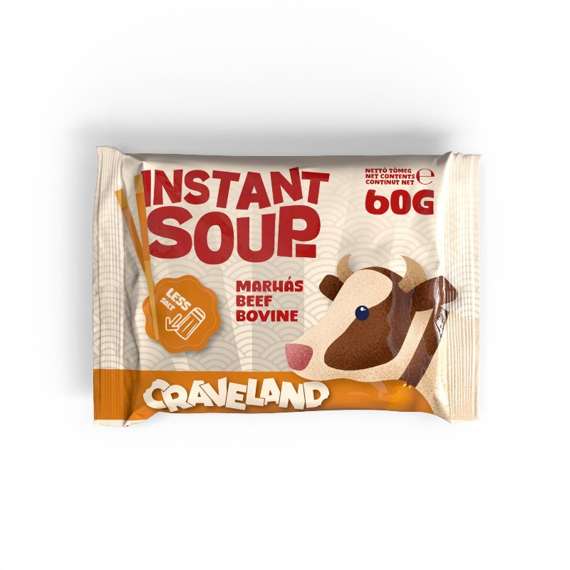 Leves Craveland 60g Marhahús Ízű Csökkentett Só és Cukor tartalom