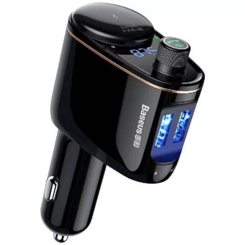 Transmitter aseus S-06 FM Transmitter és Töltő - 2xUSB-A - Fekete