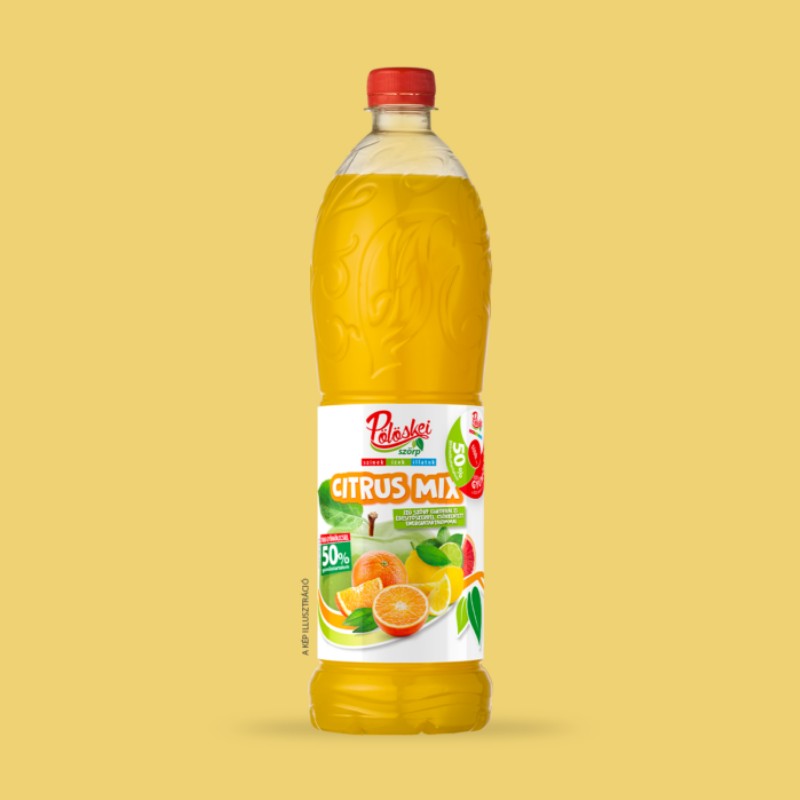 Szörp Pölöskei 1L Citrusmix visszaváltható