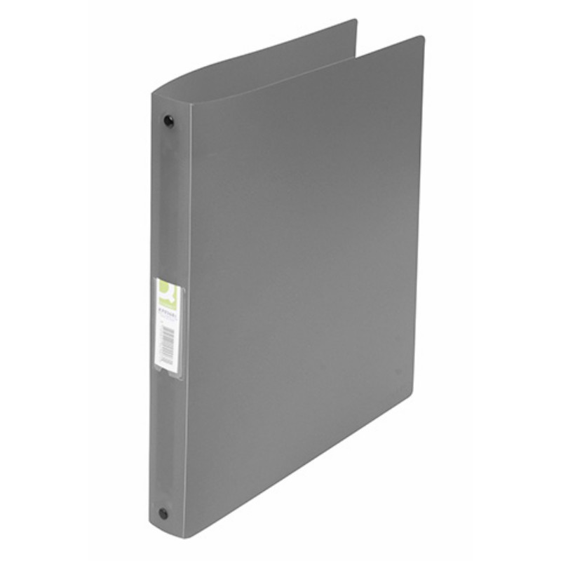 Gyűrűskönyv Q-Connect A/4 4 gyűrűs 20 mm Füst