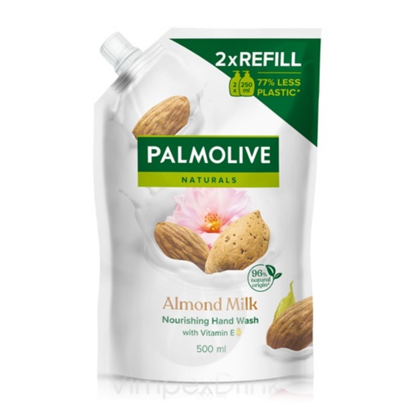 Folyékony szappan Palmolive 500ml utántöltő Almond Milk