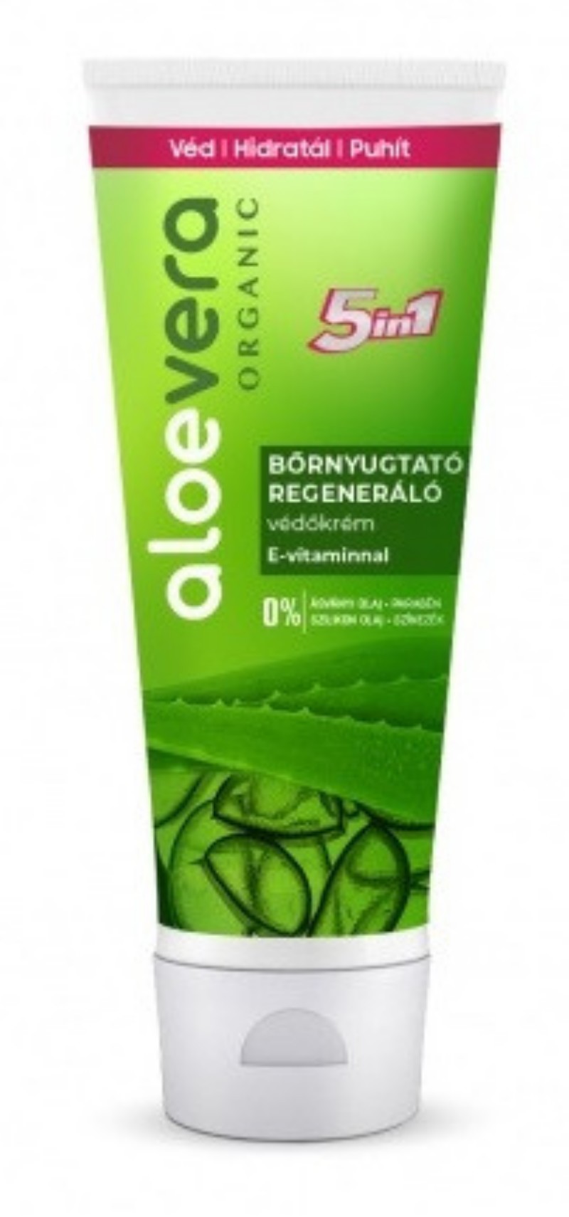 Krém Aloe Vera Organic 100ml 5in1 E-vitaminnal