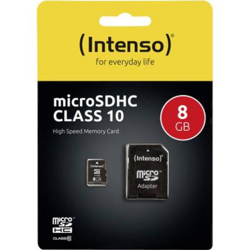 Memóriakártya Intenso 8GB microSDHC