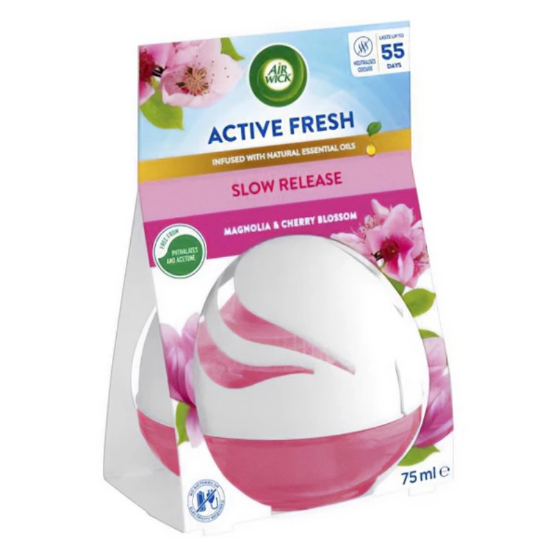 Illatgömb Airwick 75g Active Fresh Magnólia és Cseresznyevirág