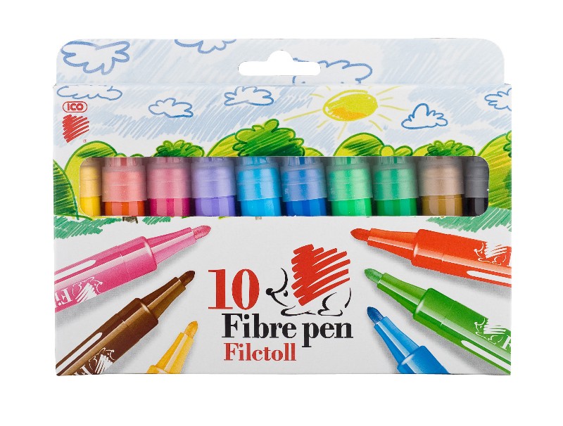 Marker Ico Süni 10 db/csomag Vastag