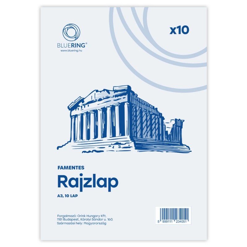 Rajzlap Bluering A/3 műszaki 10db/csomag