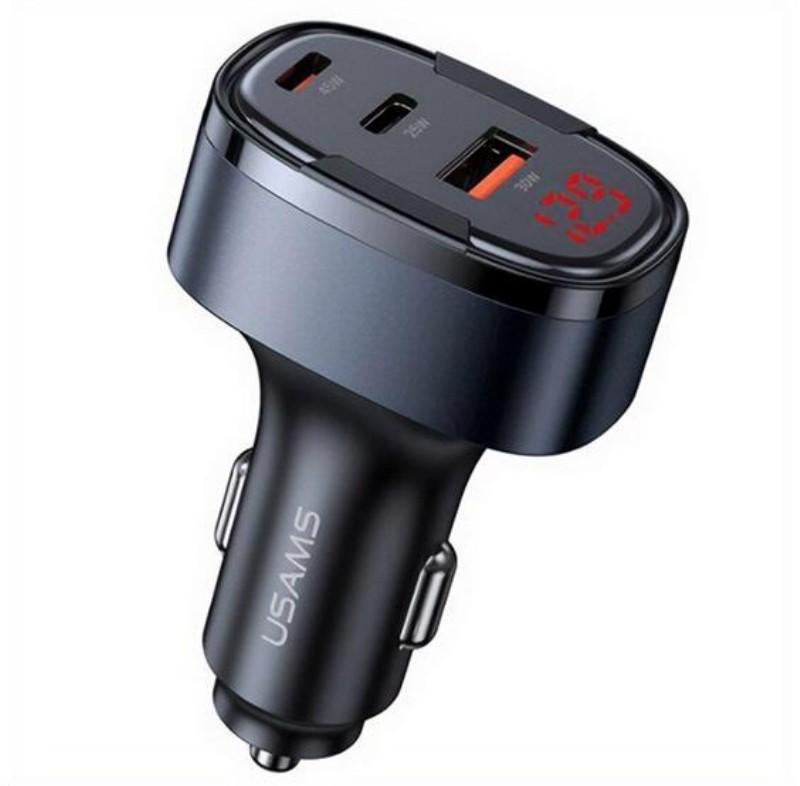Autós töltő USAMS C42 100W USB+2 Type-C