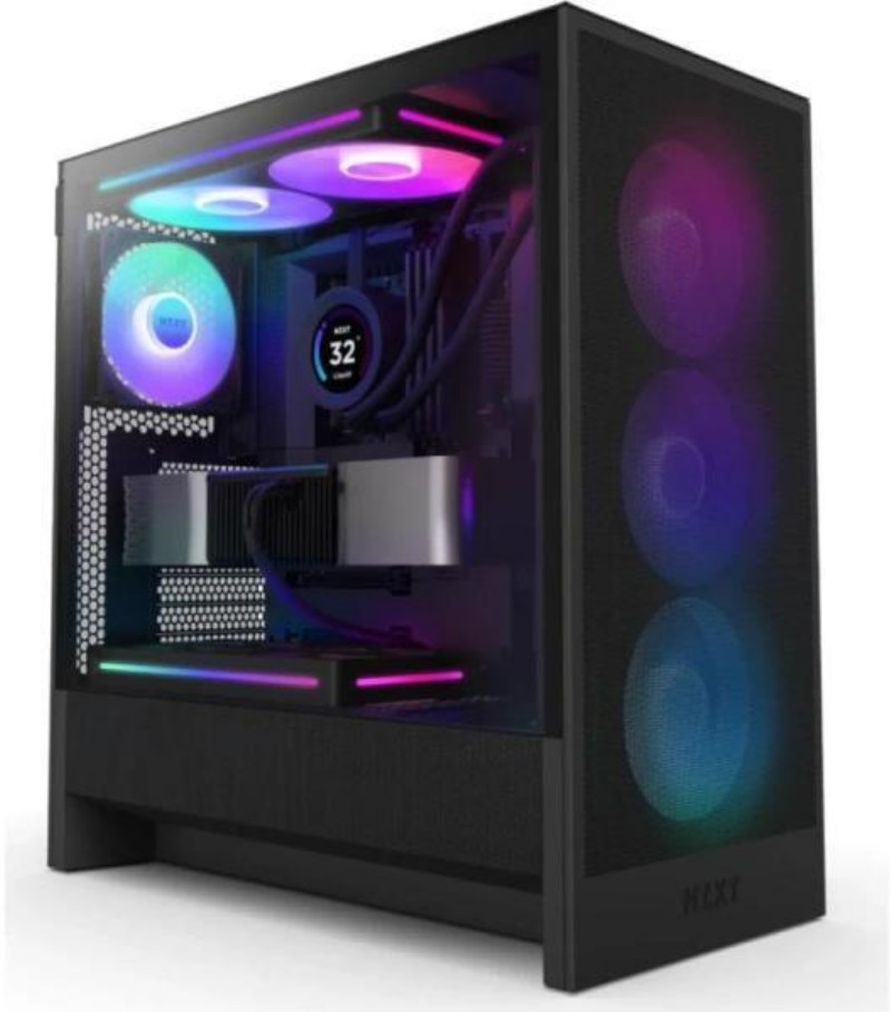 Ház NZXT H5 Flow RGB 2024 Black