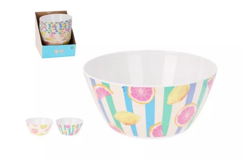 Tál Melamin 25 cm Gyümölcsös