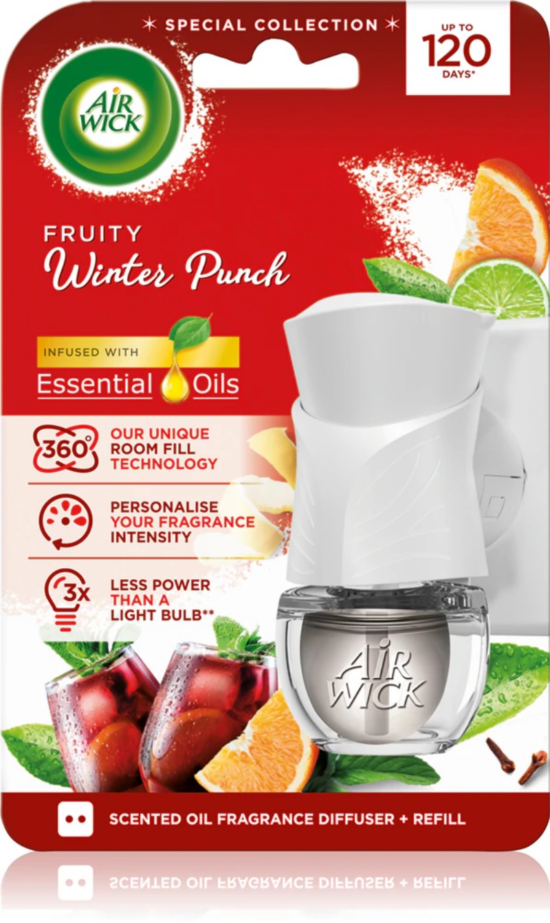 Légfrissítő Airwick elektromos utántöltő 19ml Fruity Winter Punch