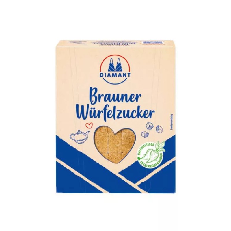 Kockacukor Diamant 500g Barna