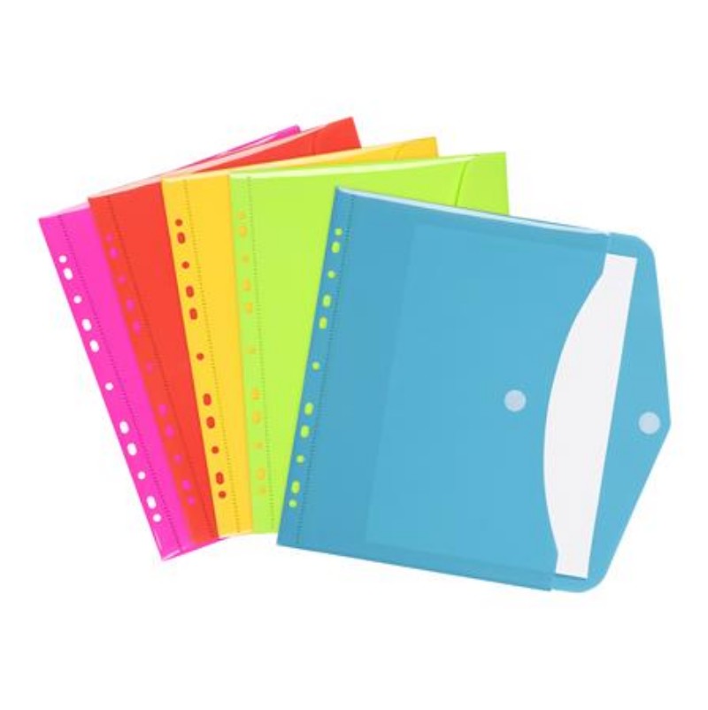 Irattartó tasak Viquel A/4 Patentos Happy Fluo Vegyes