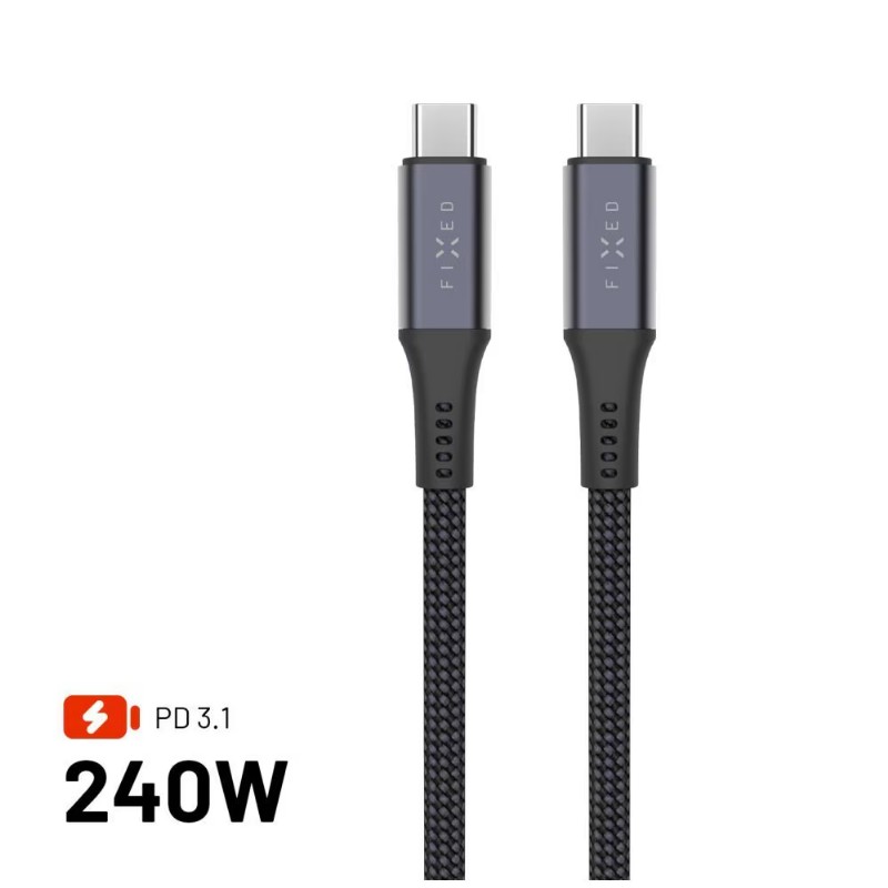 Kábel FIXED USB-C - USB-C 240W 1.2m