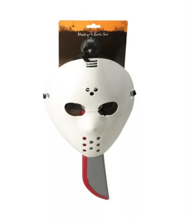 Álarc Halloweeni +Késsel